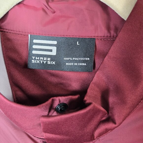 three Sixty Six rain Jacket Full Zip Windbreaker Pockets Outdoor - Picture 3 of 7